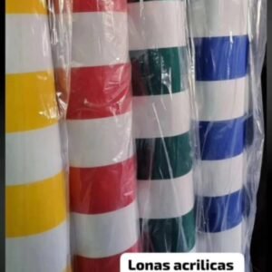 LONA ACRILICA RAYADA 1,60 ANCHO