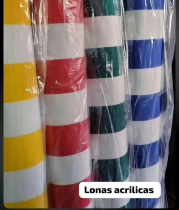 LONA ACRILICA RAYADA 1,60 ANCHO