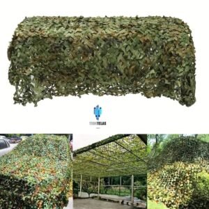 SOMBRERO CAMUFLADO LONA VINILICA CON MALLA