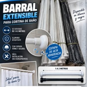 BARRALES EXTENSIBLES DE 1 A 2 METROS